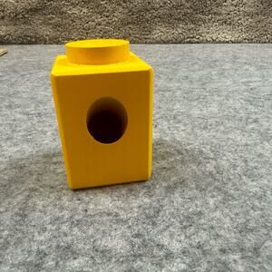 Hape Quadrilla Marble Run Replacement Piece Yellow Tower Block Chute Part Wooden